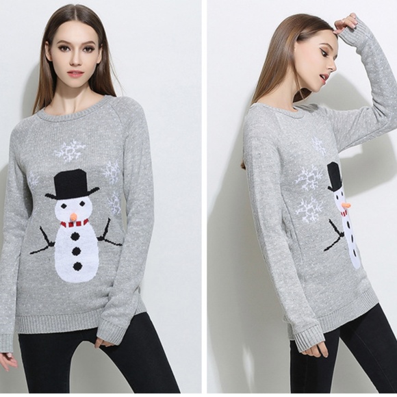 Crew Neck Snowman Sweater - Picture 8 of 8